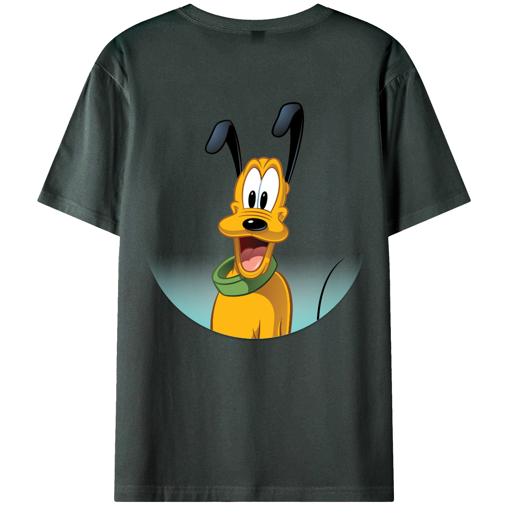 ミッキーマウス Mickey Mouse 綿100％ メンズ半袖Tシャツ（バックプリント） 通気性